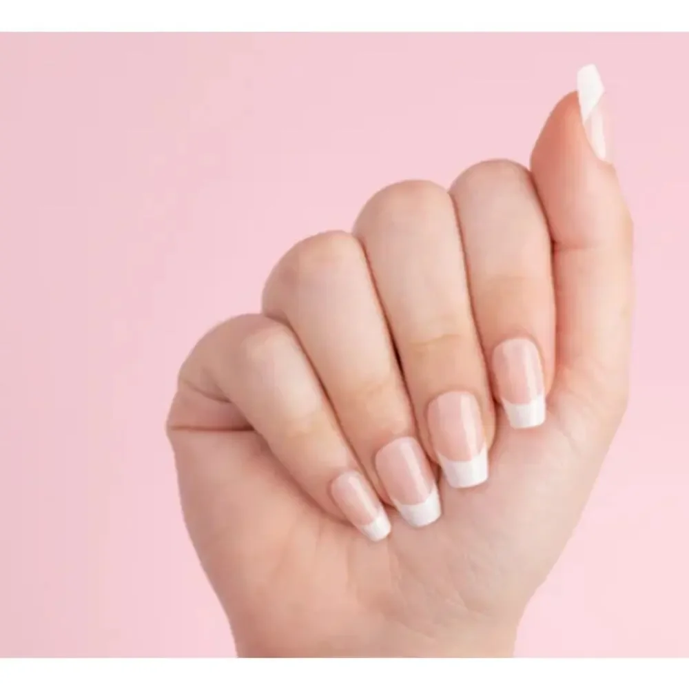 3 sets of Red Aspen Nails: French Manicure